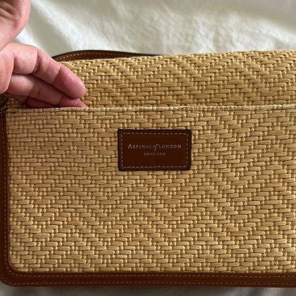 Aspinal of London Crossbody Raffia Bag - Picture 12 of 16